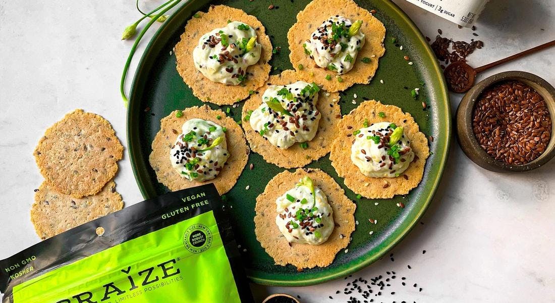 Chive Skyr Dip with Craize Crackers